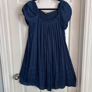 April Cornell Silk Pintuck Dress, Large